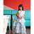 Long Peplum sleeveless Kurta with Sharara and Kurta