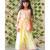 Organge Embroidered Kurta with Colorful Palazzo