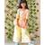 Organge Embroidered Kurta with Colorful Palazzo
