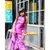 Cow Print incut kurta with sharara and dupatta
