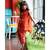 Peter Pan collared Kurta with Dhoti and Dupatta