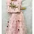 Hand Work Embroidered Top with Pleated Silk Skirt