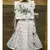 Hand Work Embroidered Top with Pleated Silk Skirt