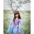 Floral Printed frock with flower on waist.