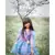 Floral Printed frock with flower on waist.