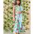 Flower Print Short Kurta with Sharara and Dupatta