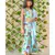 Flower Print Short Kurta with Sharara and Dupatta