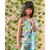 Flower Print Short Kurta with Sharara and Dupatta