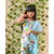 Flower Print Short Kurta with Sharara and Dupatta