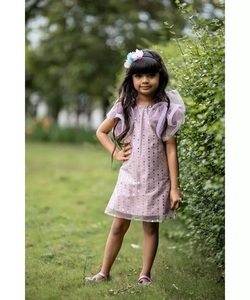 Frock with different pattern Sleeves