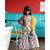 Short Flower Print Kurta with Sharara and Frilled Dupatta