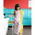 Short Flower Print Kurta with Sharara and Frilled Dupatta