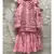 Embroidered pink kurta with Balloon Sleeves and Sharara