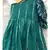 Sequin work one off Shoulder frock with balloon sleeves