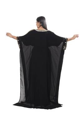 Muslim Kaftan Women Dress Abaya Maxi Islamic Long Sleeve Arab Jalabiya Dress 4