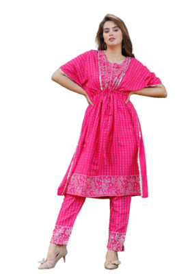RF 1177 Pink Kaftaan & Pant 3