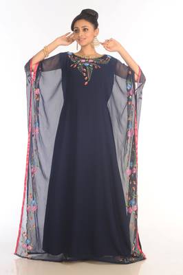 Moroccan Kaftan  Farasha Abaya Maxi Modern Fancy Floor Length Dress 1