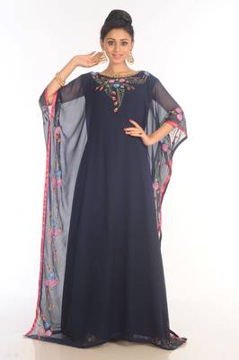Moroccan Kaftan  Farasha Abaya Maxi Modern Fancy Floor Length Dress 2