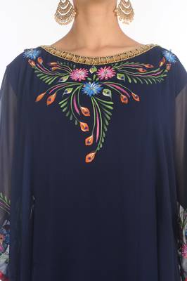 Moroccan Kaftan  Farasha Abaya Maxi Modern Fancy Floor Length Dress 3