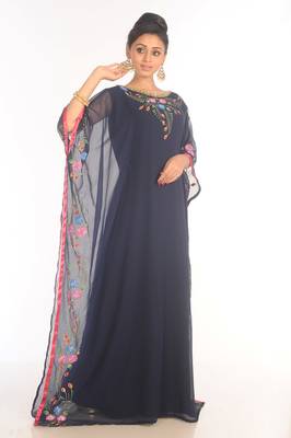 Moroccan Kaftan  Farasha Abaya Maxi Modern Fancy Floor Length Dress 4