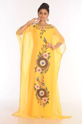 Royal Dubai Moroccan Kaftan Farasha Abaya Maxi Modern Fancy Floor Length Dress 4