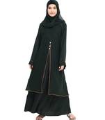 Green plain nida abaya