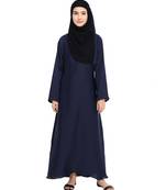 Blue plain nida abaya