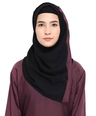 Purple plain nida abaya 4
