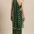 Janasya Red printed faux georgette saree with blouse