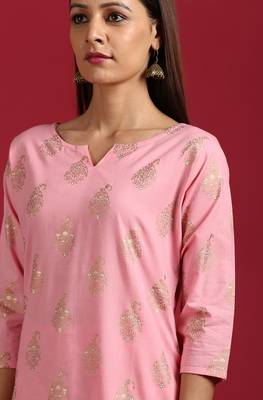 Pink paisley cotton salwar 3