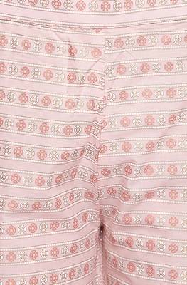 Janasya Pink golden print cotton salwar 4