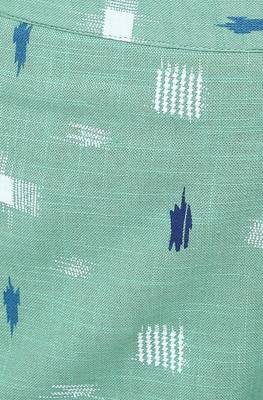 Janasya Sea-green ikat cotton salwar 3