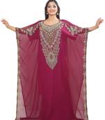 Sale Islamic Dubai Moroccan Kaftan Arabic Abaya Maxi Hand Beaded Caftan Farasha