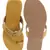 LA SAVIE Women Mustard Braided Kolhapuri Flats