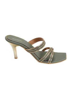 Trends & Trades Women Olive Square Toe Slim Heels 2