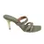 Trends & Trades Women Olive Square Toe Slim Heels