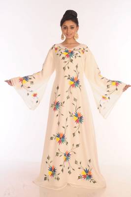 Royal Ethnic Maxi Abaya Moroccan Islamic Kaftan Beach Fancy Modern Floor Length Long Sleeve For Women Dress 1