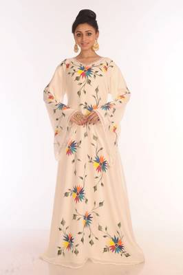 Royal Ethnic Maxi Abaya Moroccan Islamic Kaftan Beach Fancy Modern Floor Length Long Sleeve For Women Dress 2