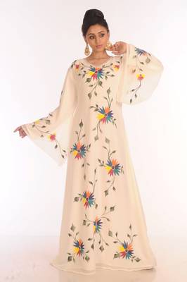 Royal Ethnic Maxi Abaya Moroccan Islamic Kaftan Beach Fancy Modern Floor Length Long Sleeve For Women Dress 3