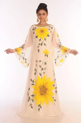 Royal Moroccan Ethnic Maxi Abaya Islamic Kaftan Beach Fancy Modern Floor Length Long Sleeve For Women Dress 1
