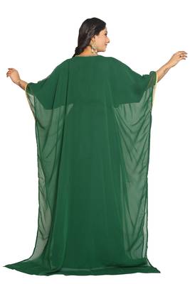 Arabic Islamic Farasha Muslim Kaftan Dress Long Sleeve Dress  4
