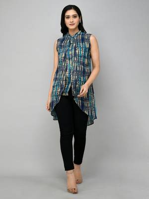 Green printed shirt 1