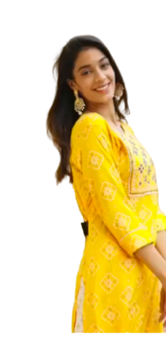 RF 1234 Yellow Kurti Pant 4