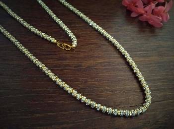 Twinkling Gold cubic zirconia Designer Necklace 1