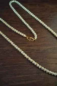 Twinkling Gold cubic zirconia Designer Necklace