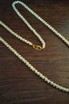 Twinkling Gold cubic zirconia Designer Necklace