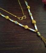 Twinkling Gold cubic zirconia Designer Necklace