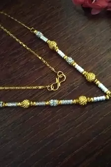 Twinkling Gold cubic zirconia Designer Necklace