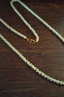 Twinkling Gold cubic zirconia Designer Necklace