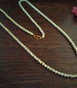 Twinkling Gold cubic zirconia Designer Necklace